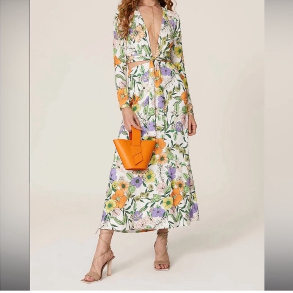 AFRM Floral Cut Out Maxi